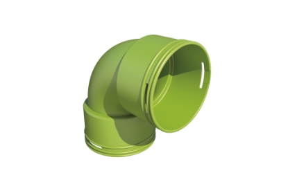 Show details for Bocht 90 graden D75/63 mm Picture of Bocht 90 graden D75/63 mm