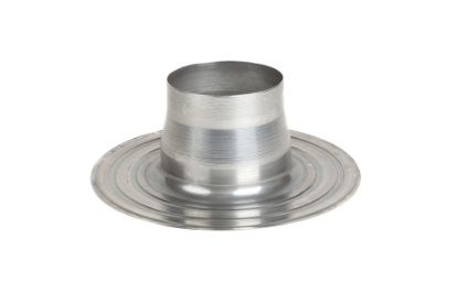 Toon details van Aluminium plakplaat t.b.v. ventilatiedakdoorvoer D125, en t.b.v. rookgas D80/125 Afbeeldingen van Aluminium plakplaat t.b.v. ventilatiedakdoorvoer D125, en t.b.v. rookgas D80/125