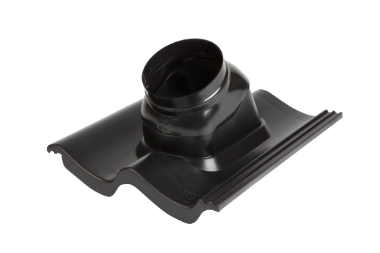 Picture of Sneldek R.B.B. pan, verstelbaar van 25-45 graden, D125, ook t.b.v. rookgas D80/125